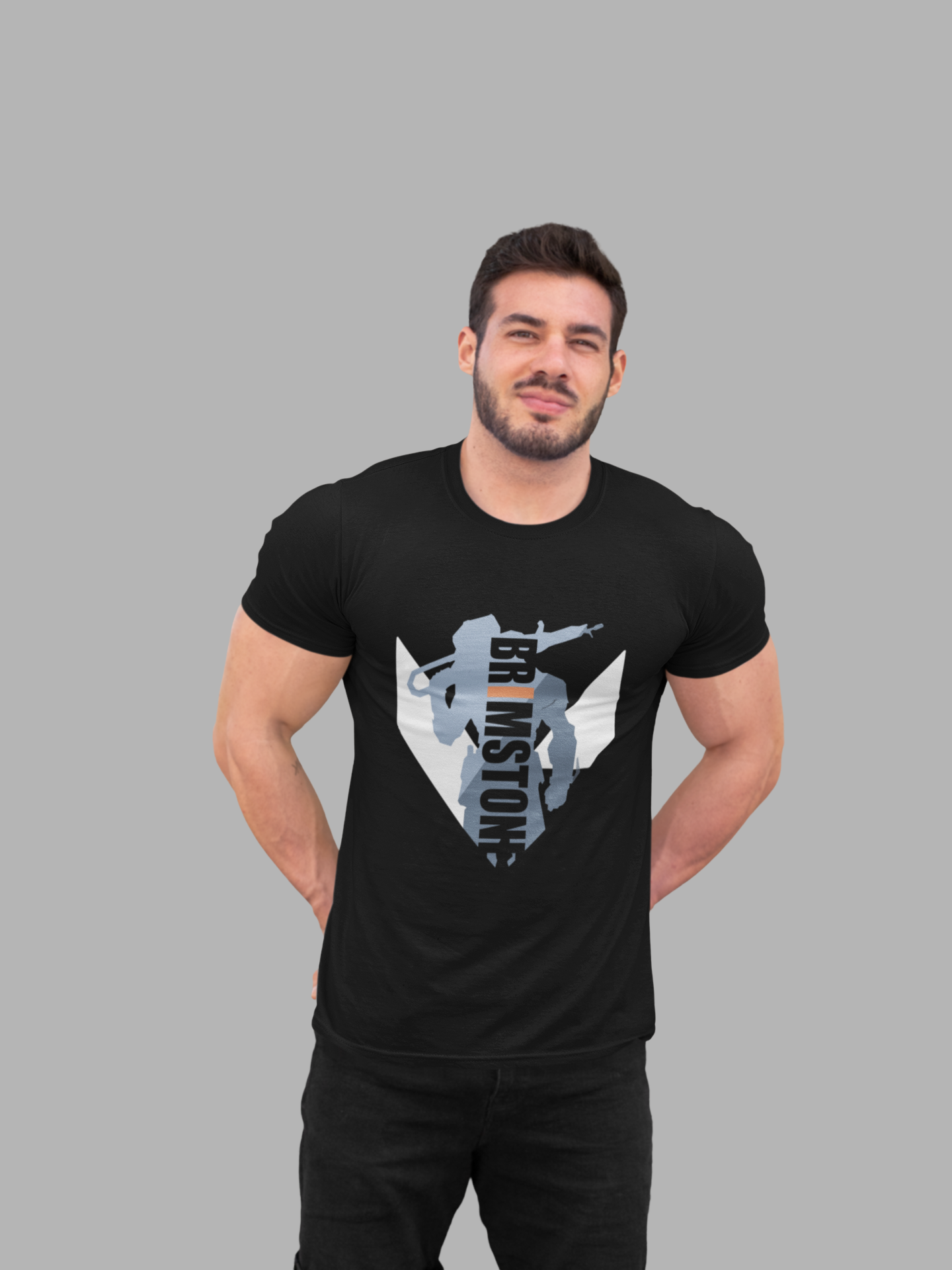 Brimstone valorant tshirt black