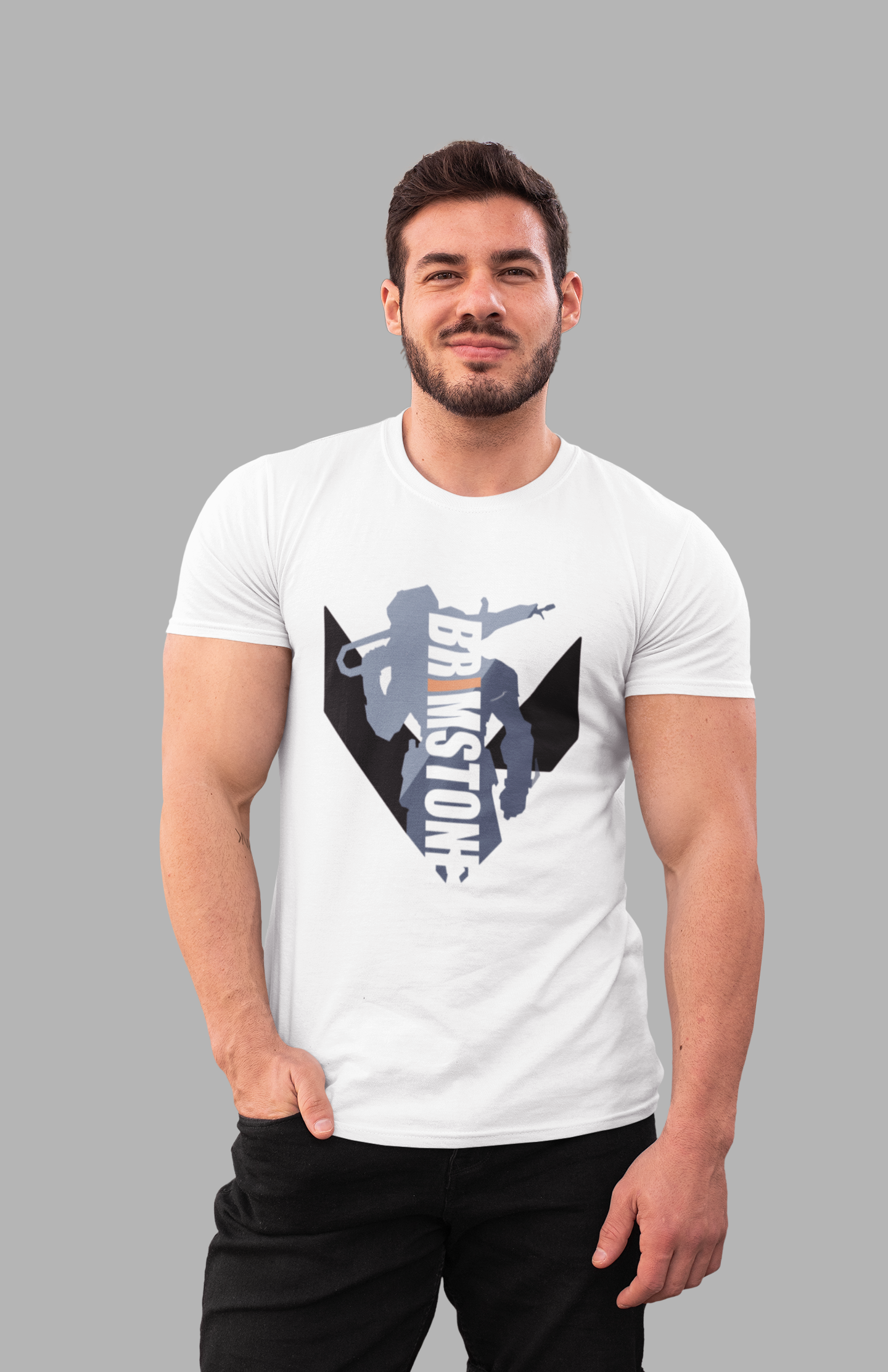 Brimstone valorant tshirt white