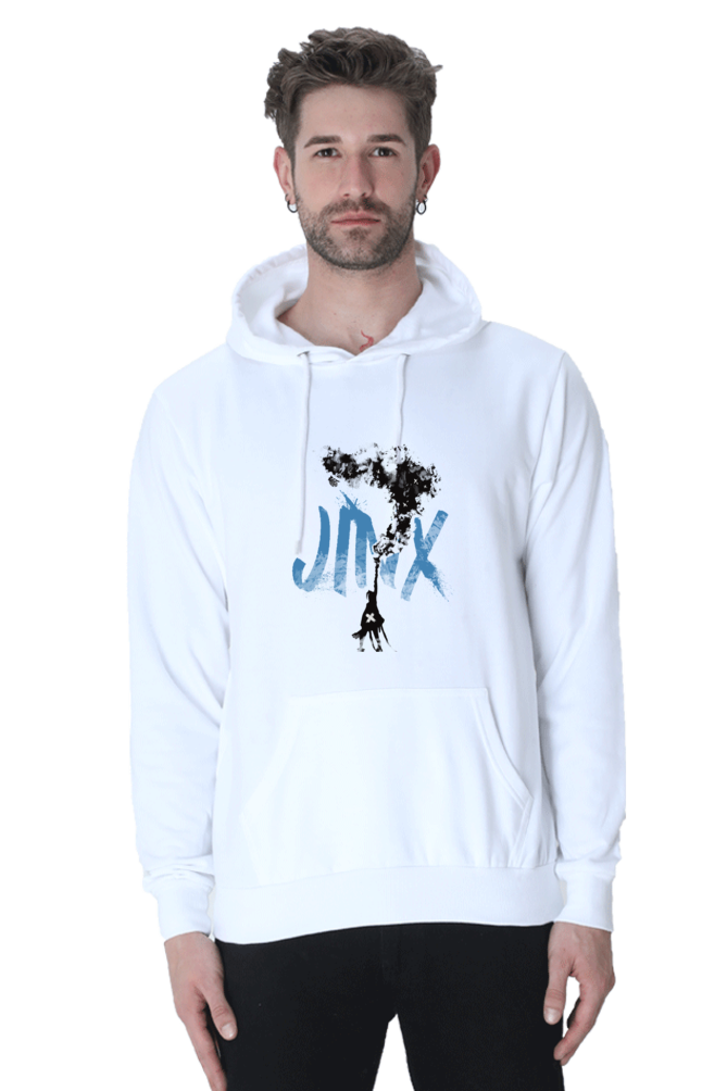 jinx arcane hoodie white