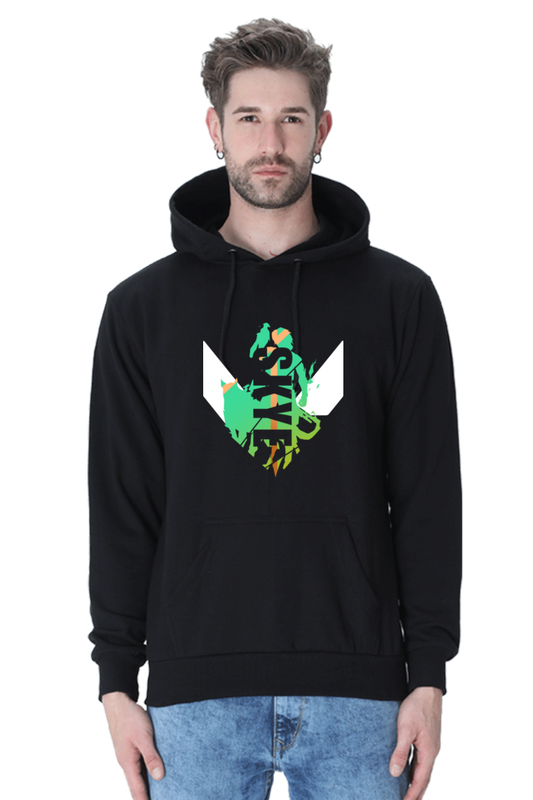 skye valorant hoodie black