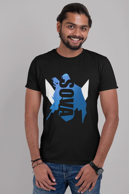 Sova valorant tshirt Black