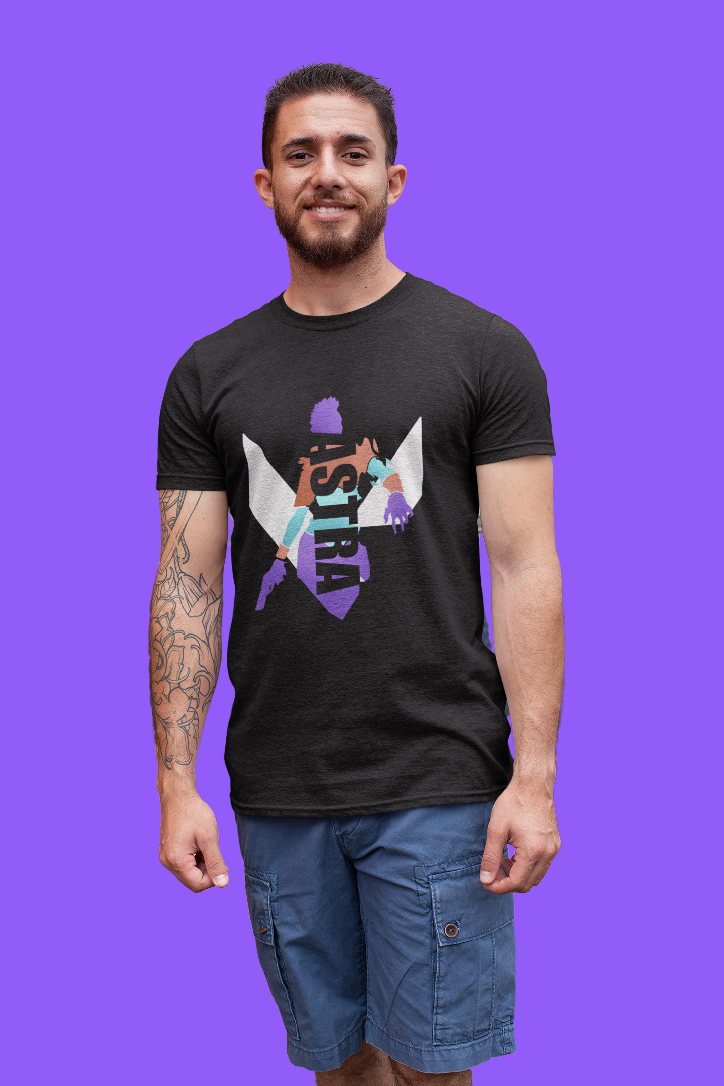 astra valorant tshirt black