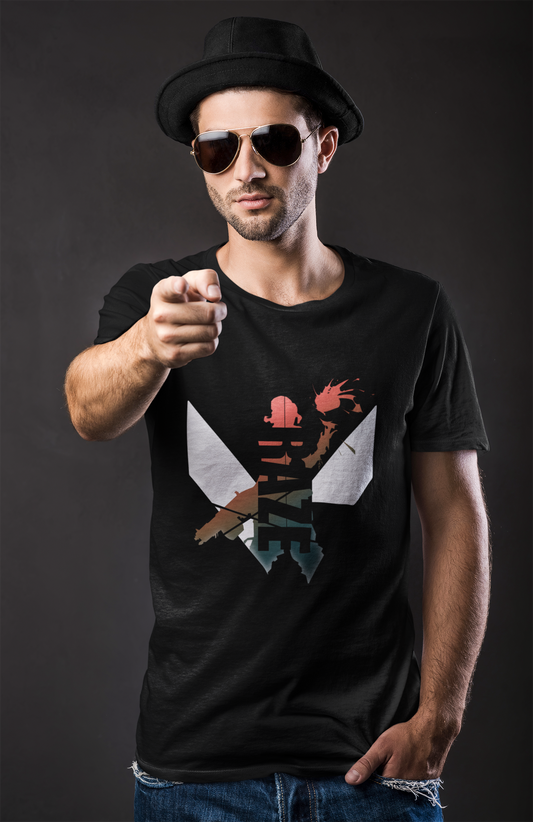 raze valorant tshirt black