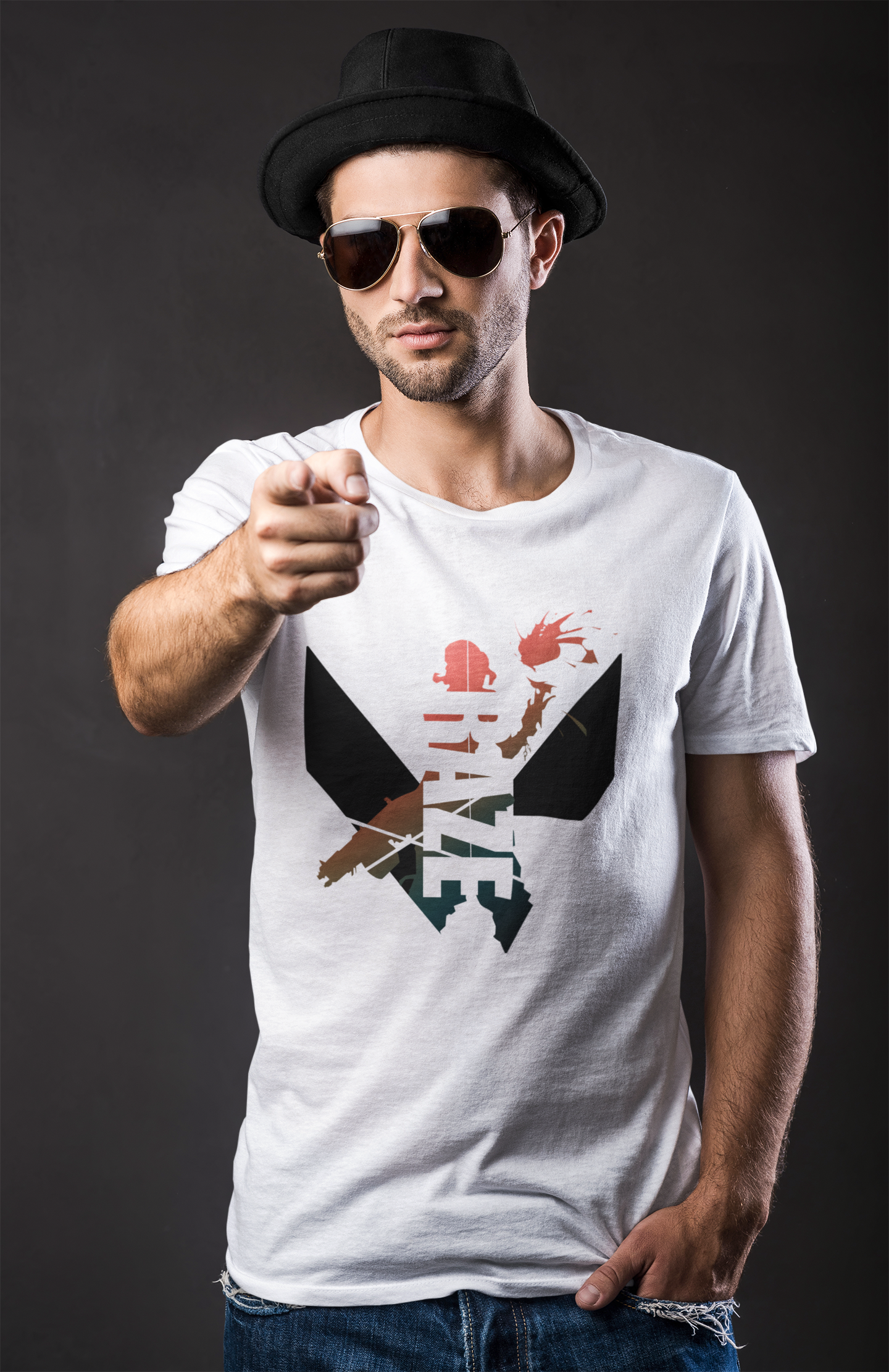raze valorant tshirt white