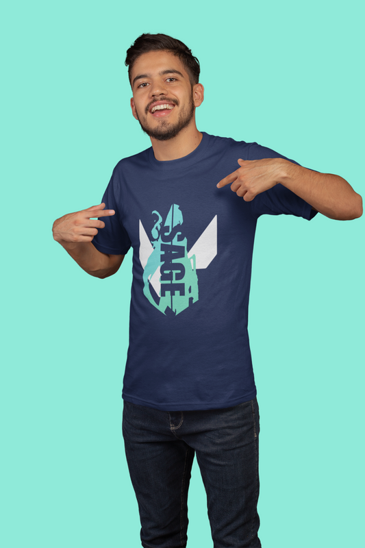 sage valorant tshirt navy blue