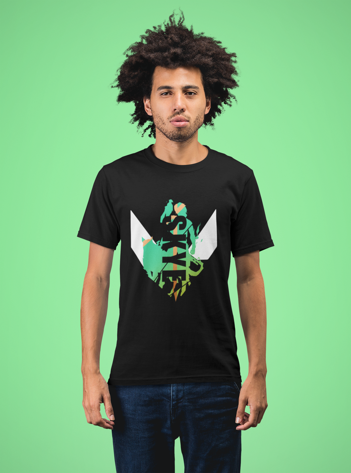 skye valorant tshirt black