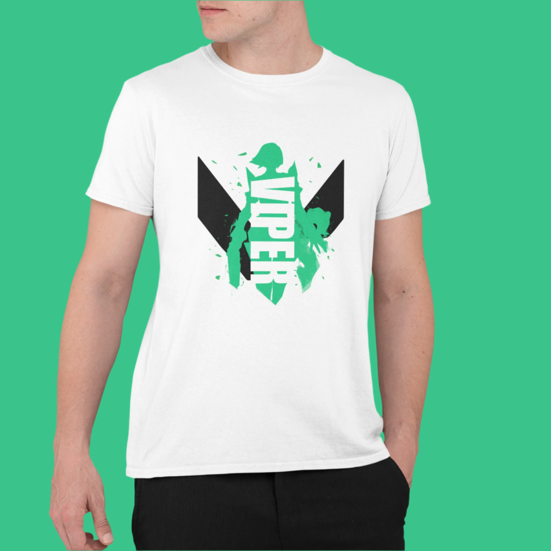 viper valorant tshirt White